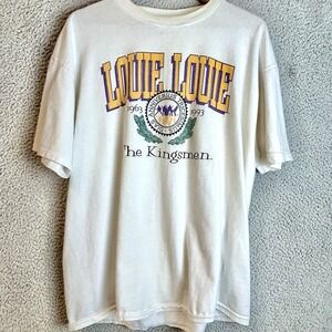 Vintage LOUIE LOUIE The Kingsmen T Shirt Size XL Oneita Tag Single Stitch